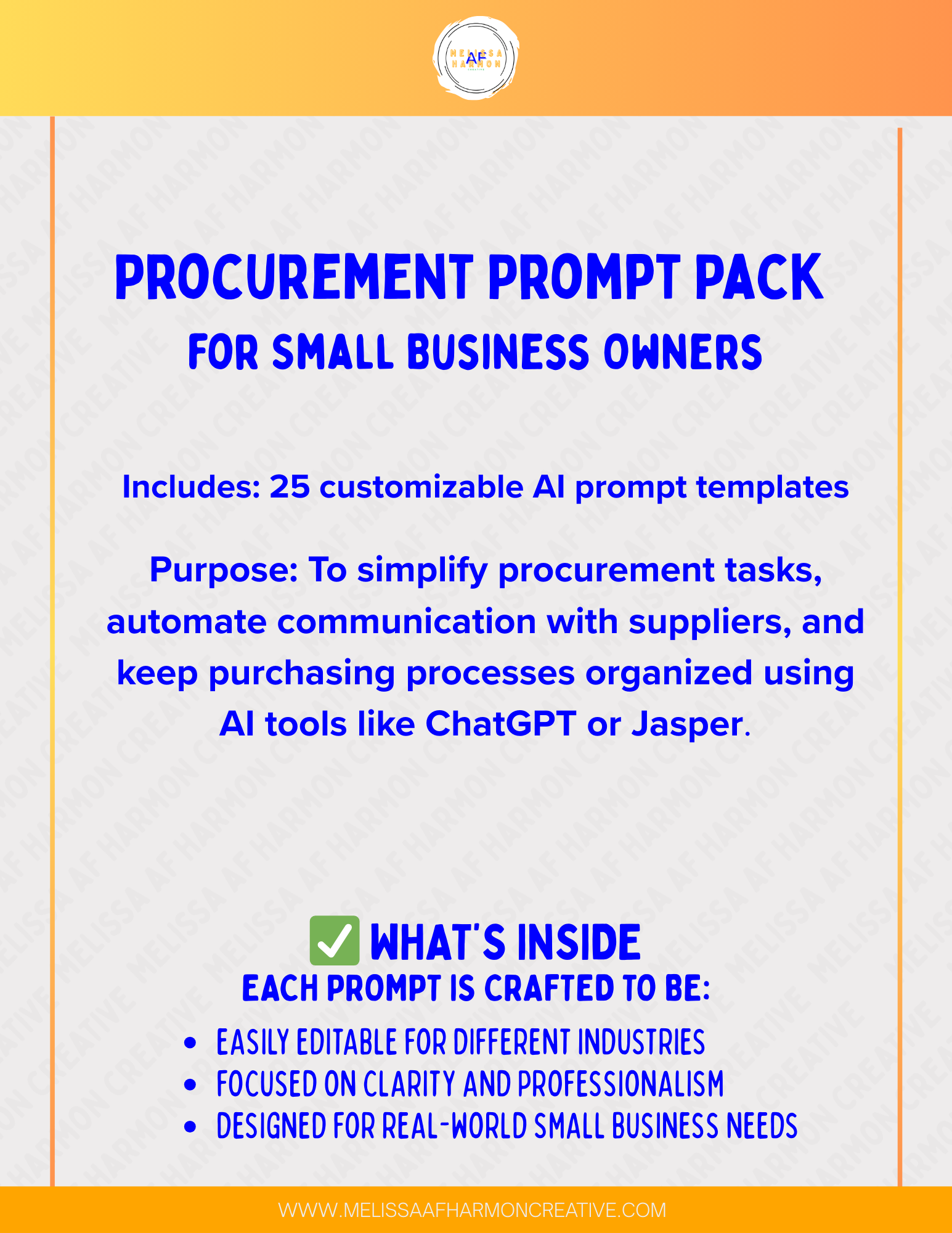Procurement Prompt Pack