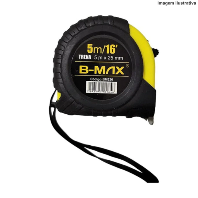 Fita Metrica Trena 5M BAR-57747-8 16FT BT-326