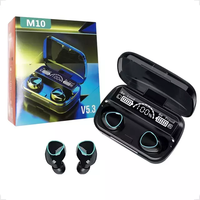 Fone De Ouvido Bluetooth 5.3 M10 BT V5.3