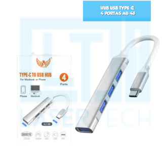 HUB USB TYPE-C 4 PORTAS AU-48