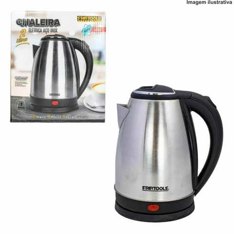 CHALEIRA ELÉTRICA INOX 2L 110V 1000W STARTOOLS AR0559