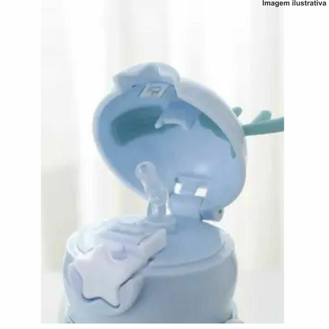 GARRAFA INFANTIL COM ALÇA E ANIMAIS ALCE CHIFRE 500ML JL-006