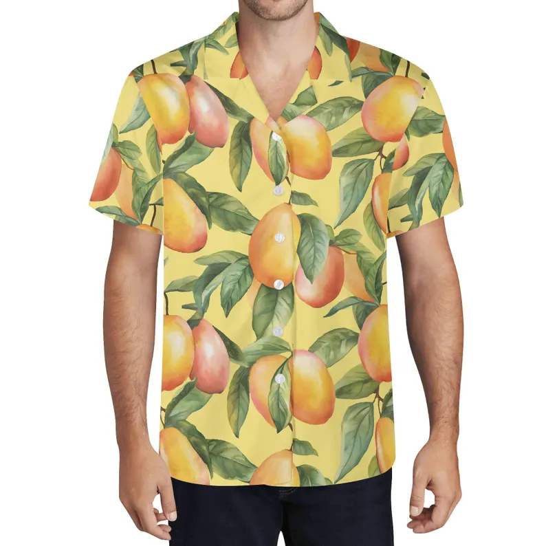 Men’s Mango Print Hawaiian Shirt