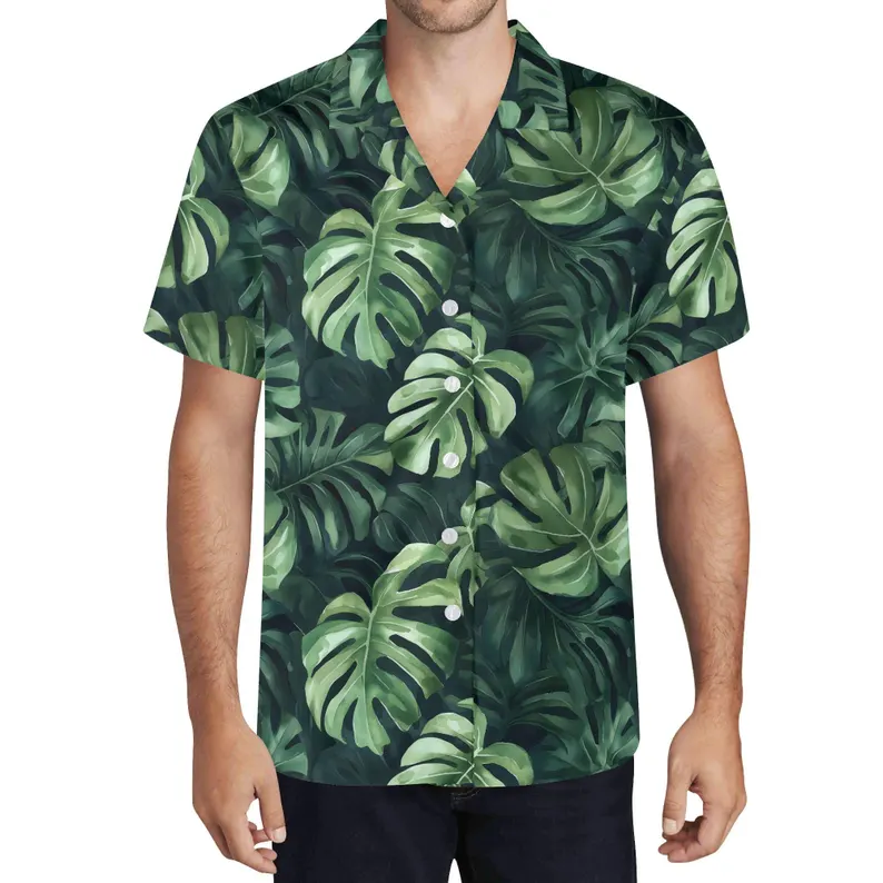 Monstera Men’s Hawaiian Shirt