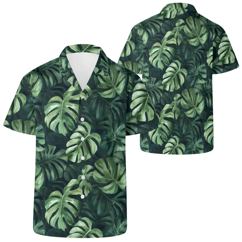 Monstera Men’s Hawaiian Shirt