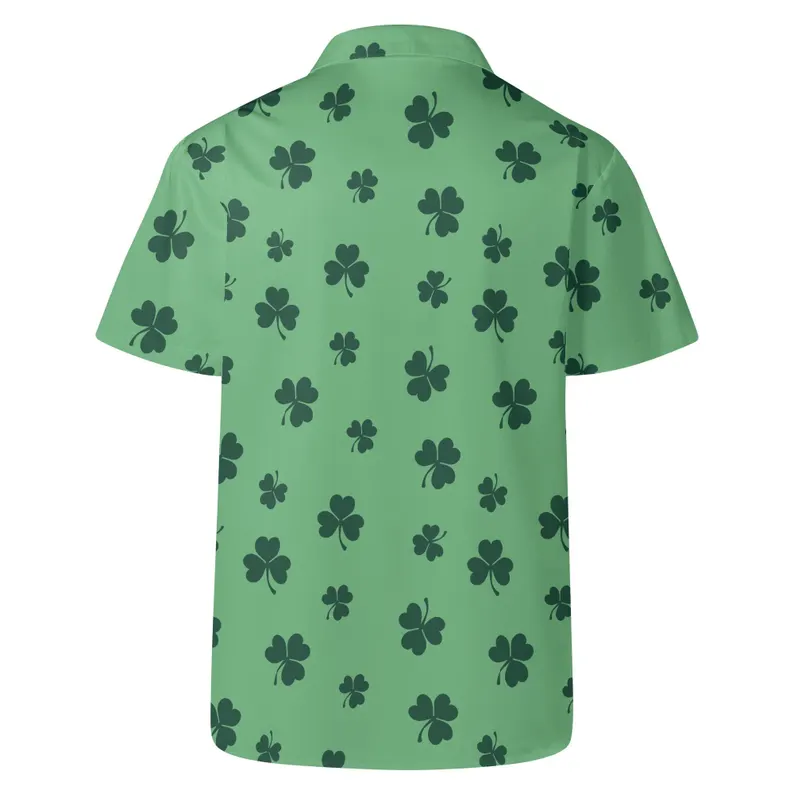Shamrock Men's All Over Print Casual Hawaiian Shirt