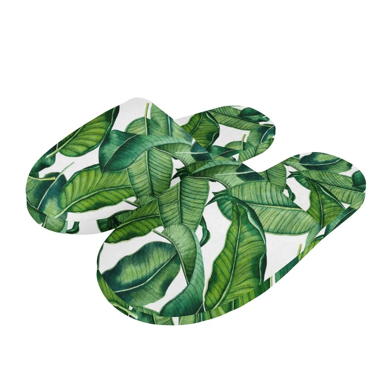 Tropical Leaves Slippers