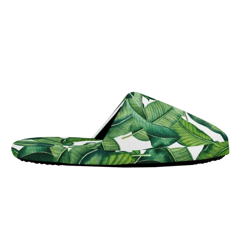 Tropical Leaves Slippers