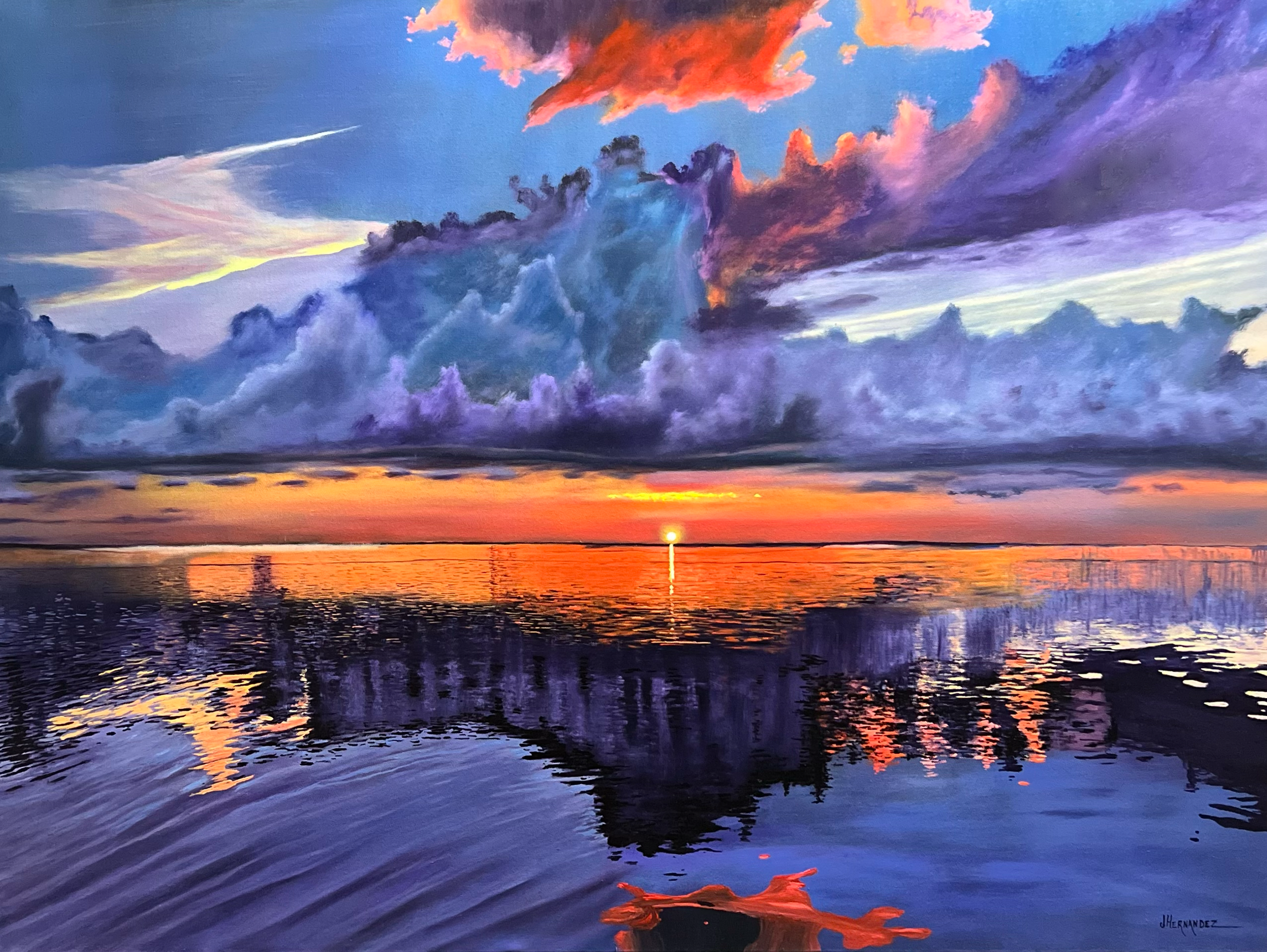 Monumental Skies Over Ocean Reflections