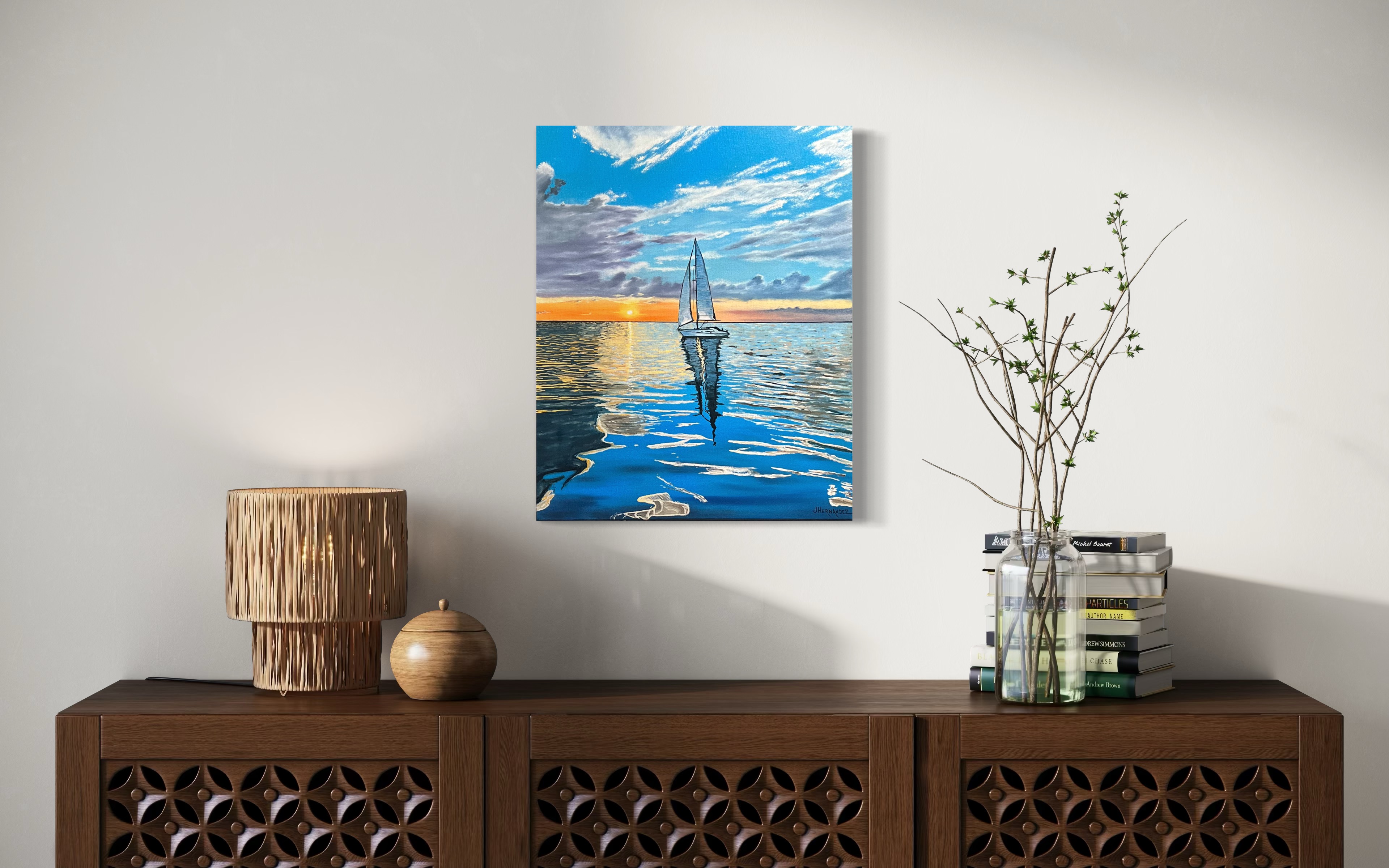 Calm Sails Over Calm Seas