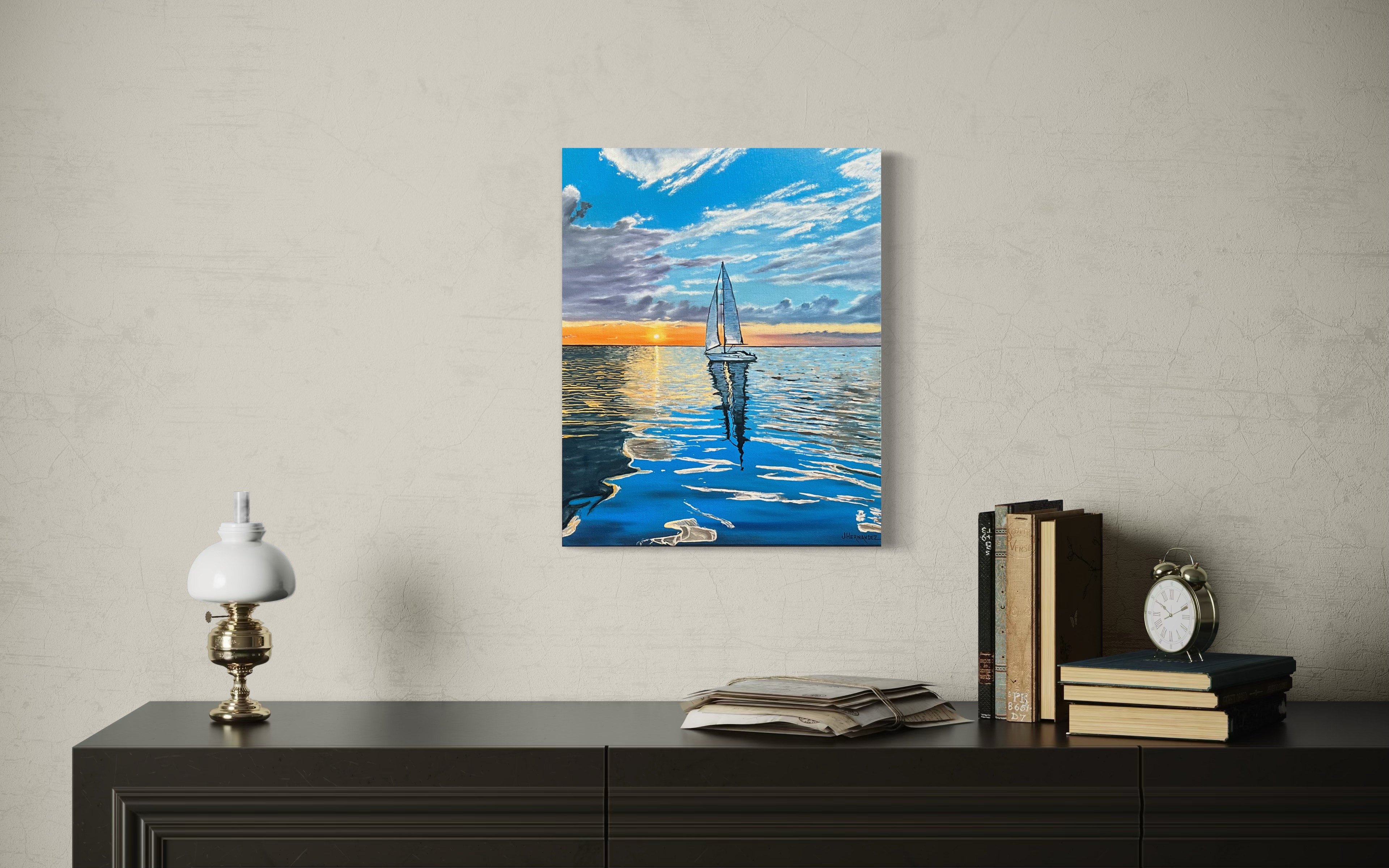 Calm Sails Over Calm Seas