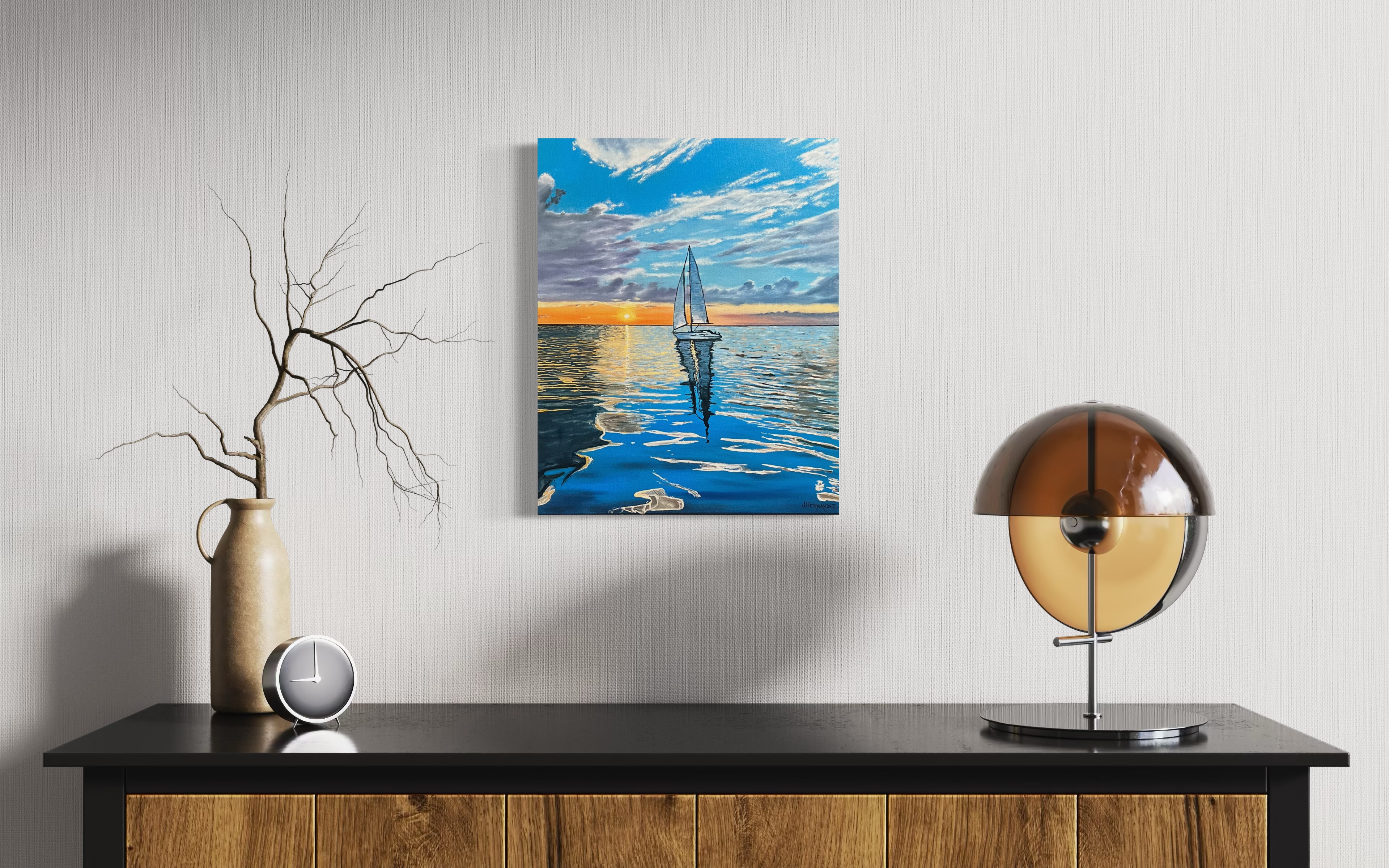 Calm Sails Over Calm Seas