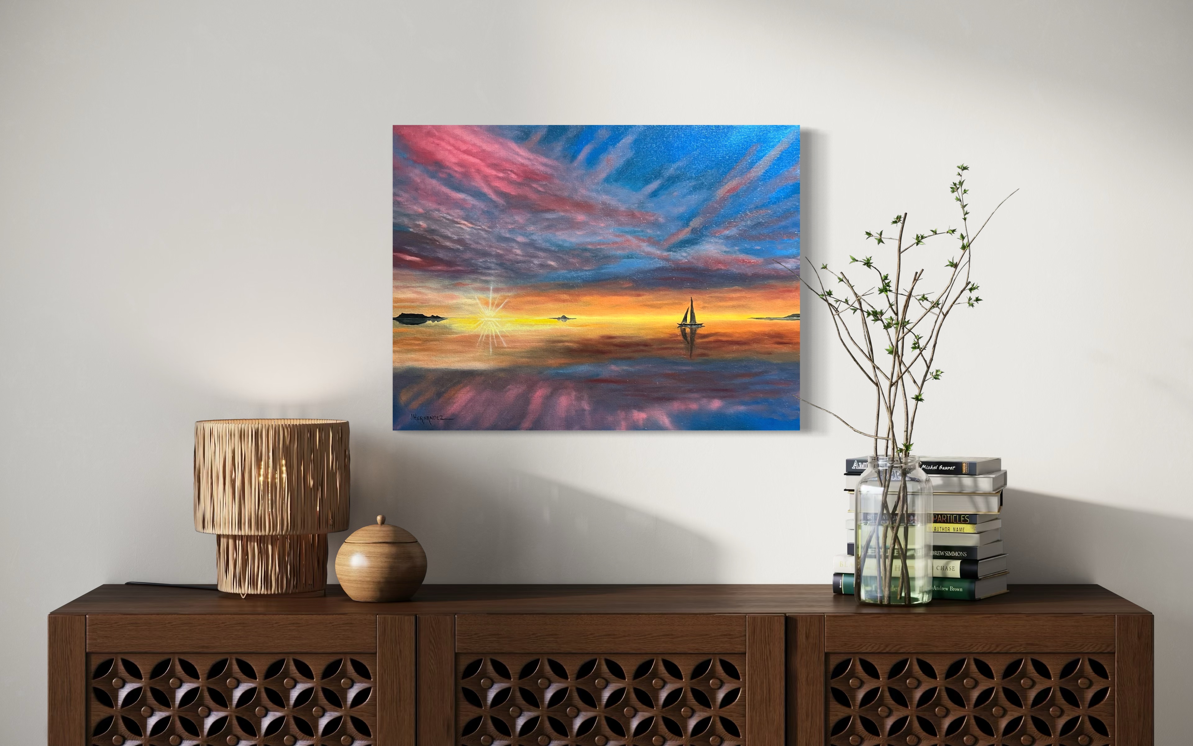 Sailboat Sunset Ocean