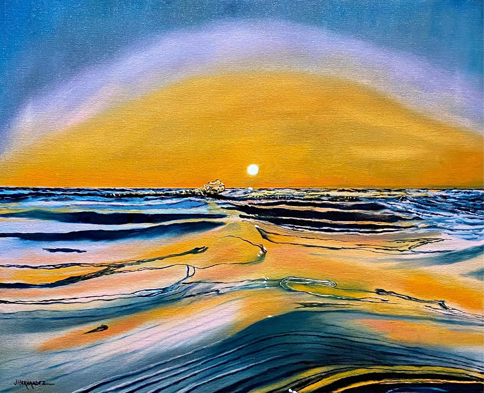 Sun-Washed Tides Ocean