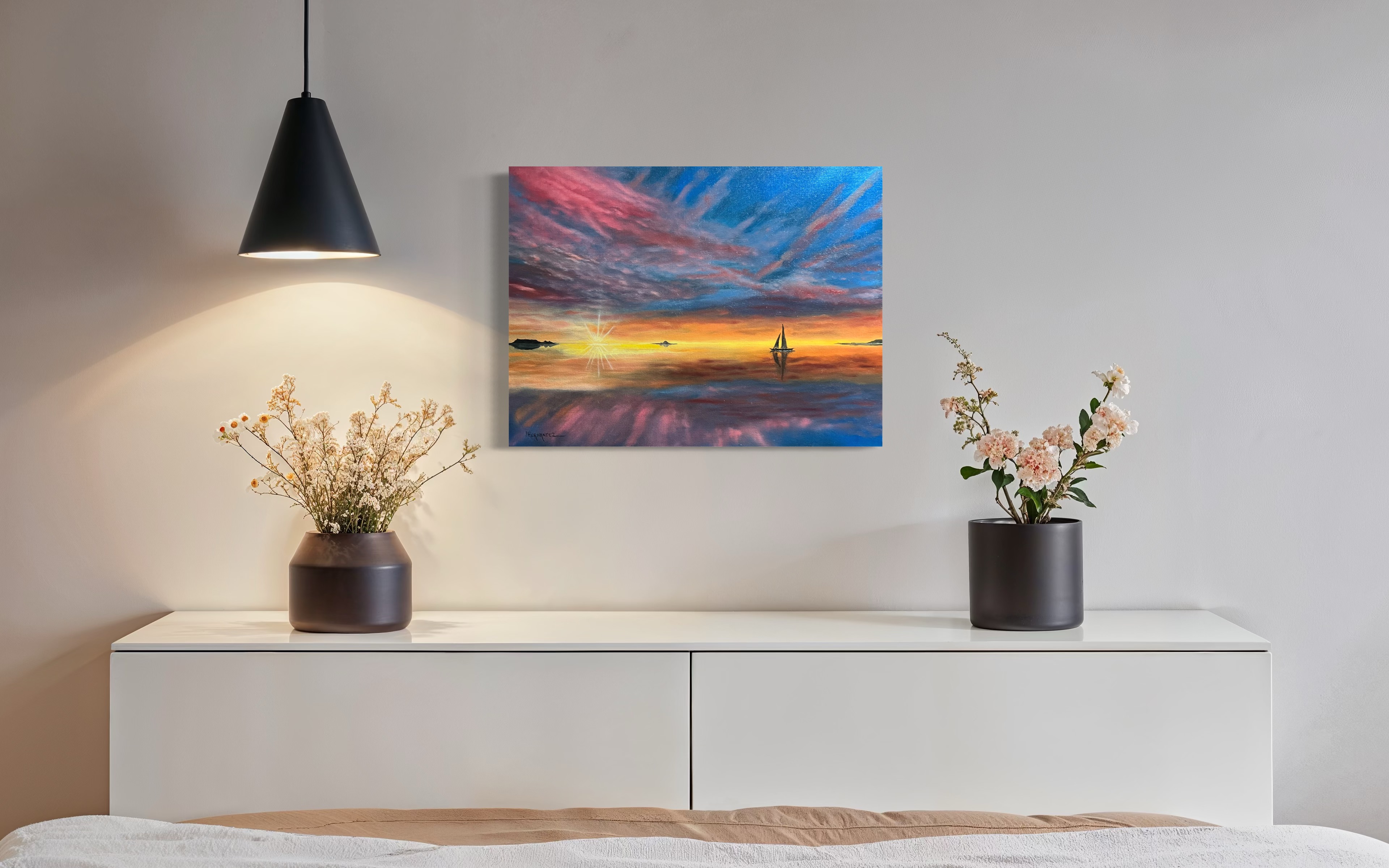 Sailboat Sunset Ocean