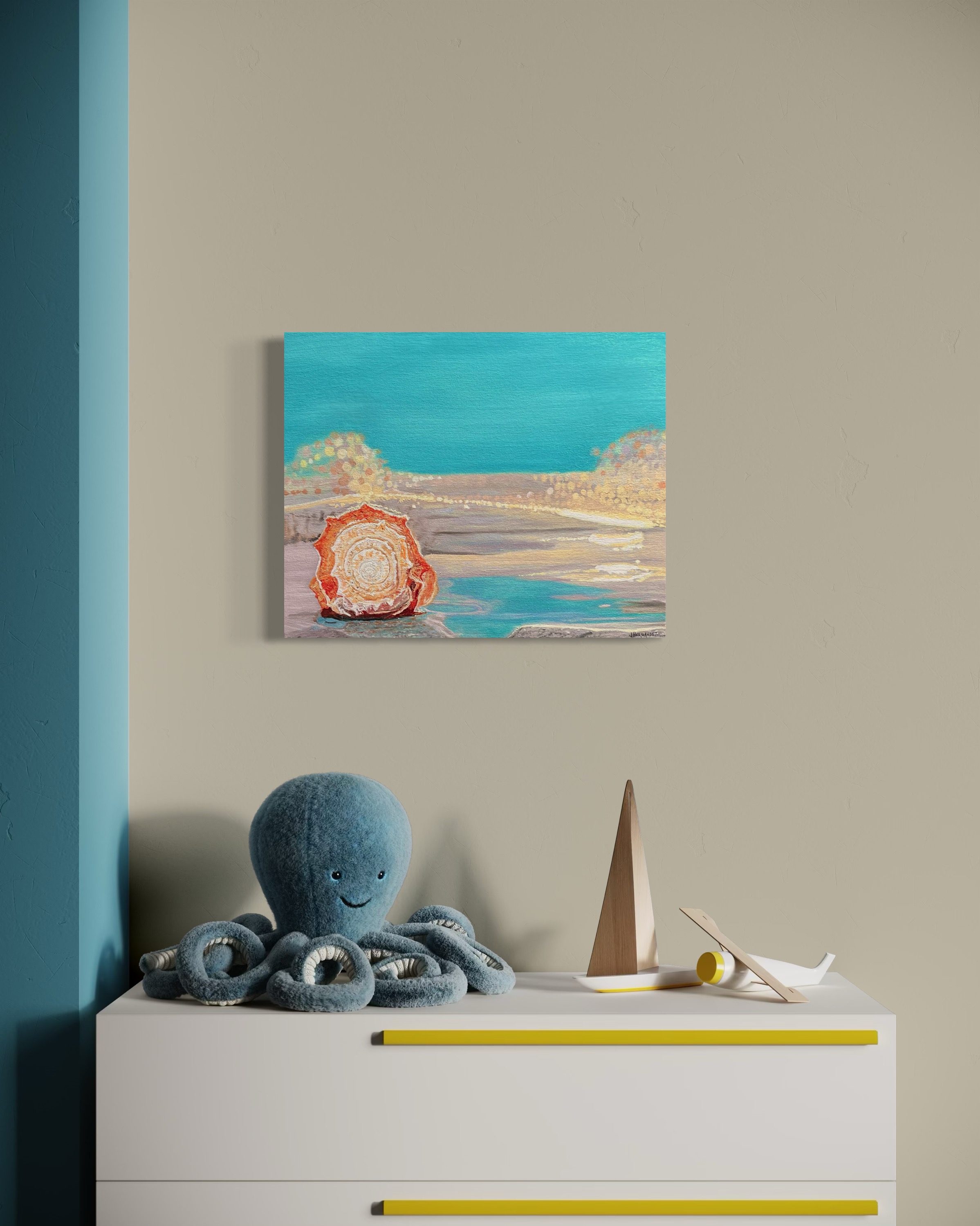 Seashell Turquoise Shore 