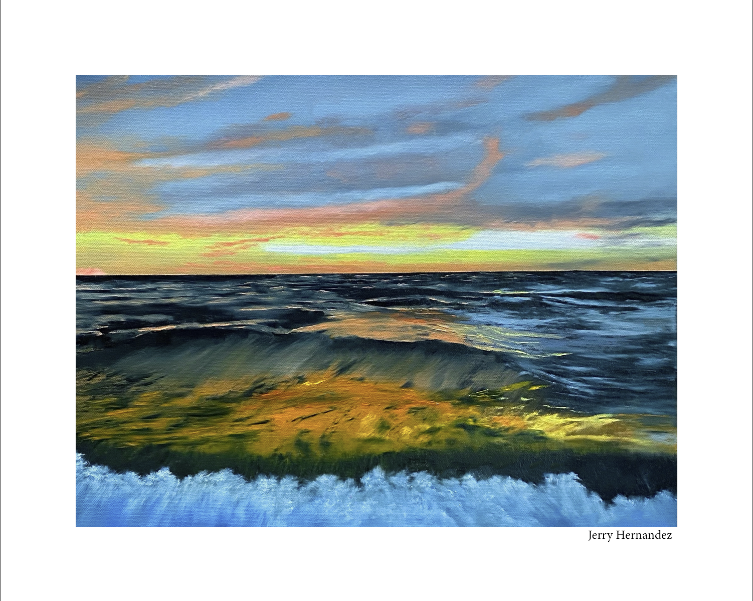 Sun Touched Waves Print