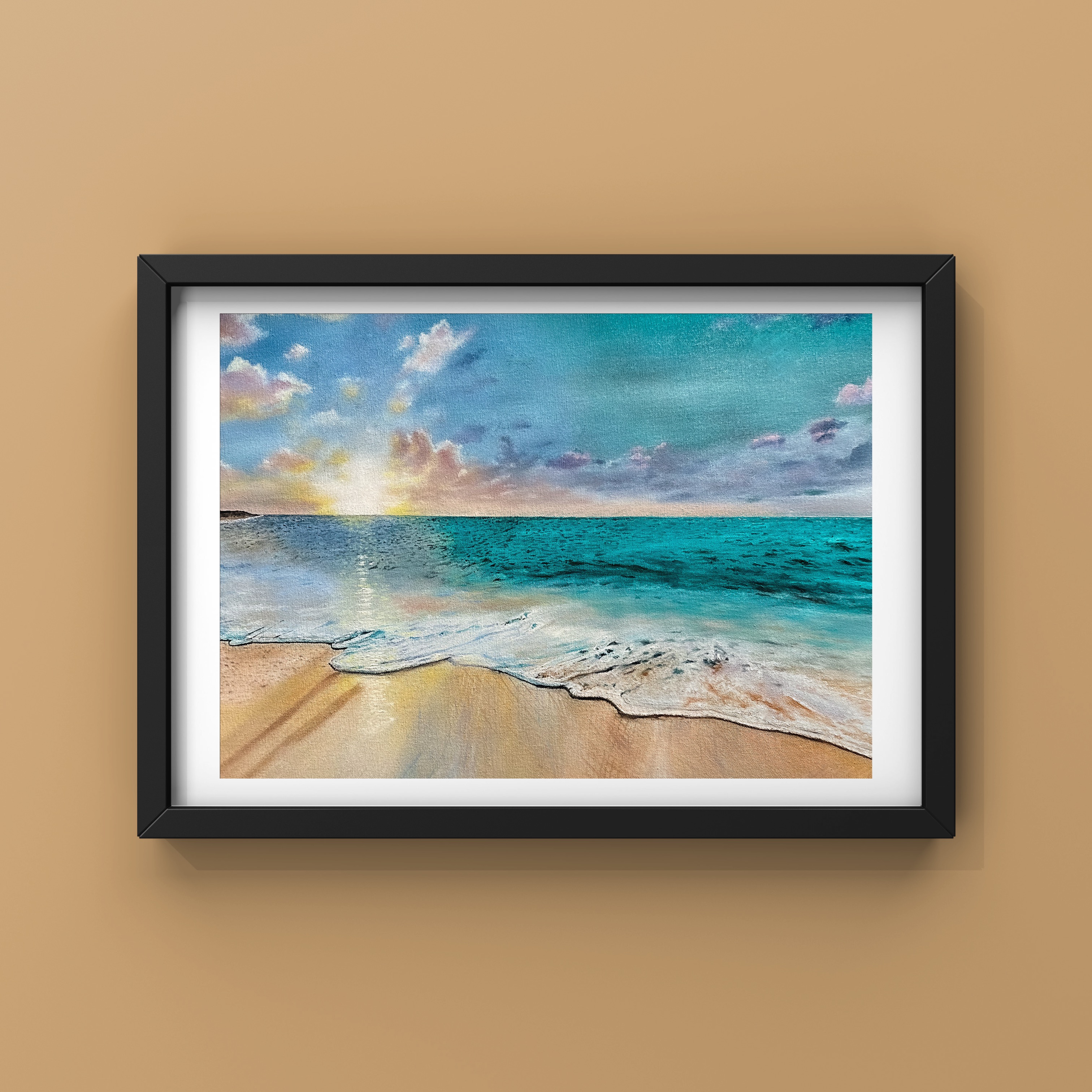 Tropical Beach Paradise Print