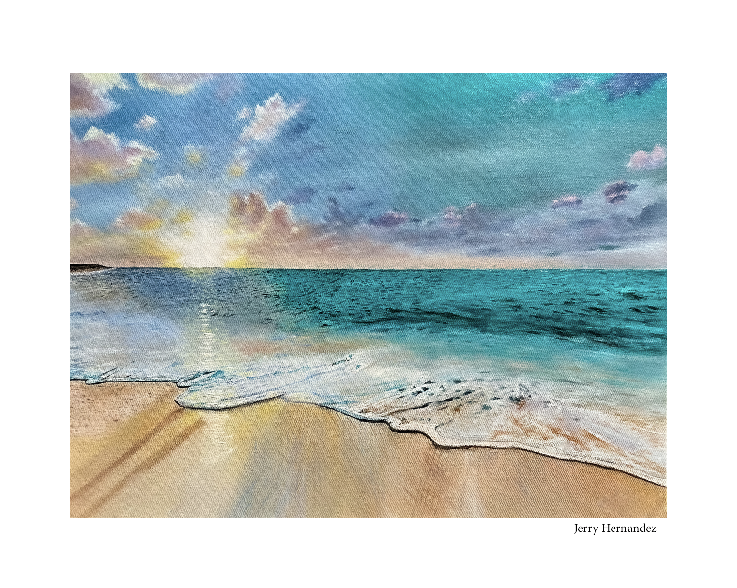 Tropical Beach Paradise Print