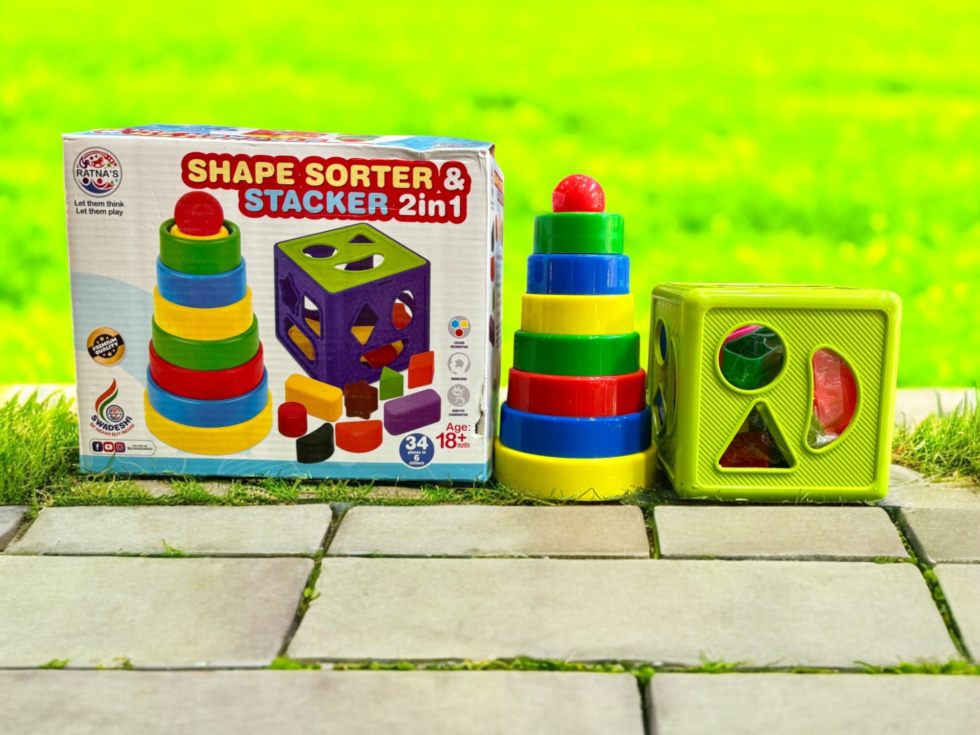 Shape Sorter & Stacker 2in1