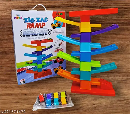 Colorful Car Ramp Playset