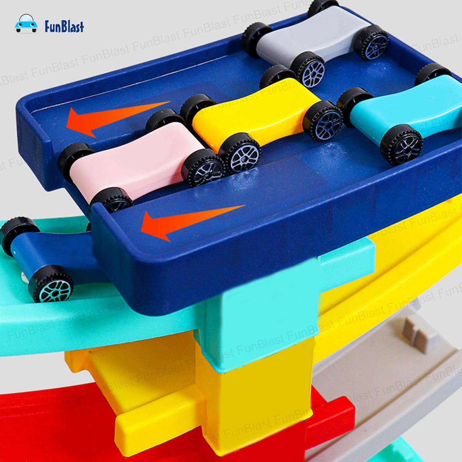Colorful Car Ramp Playset