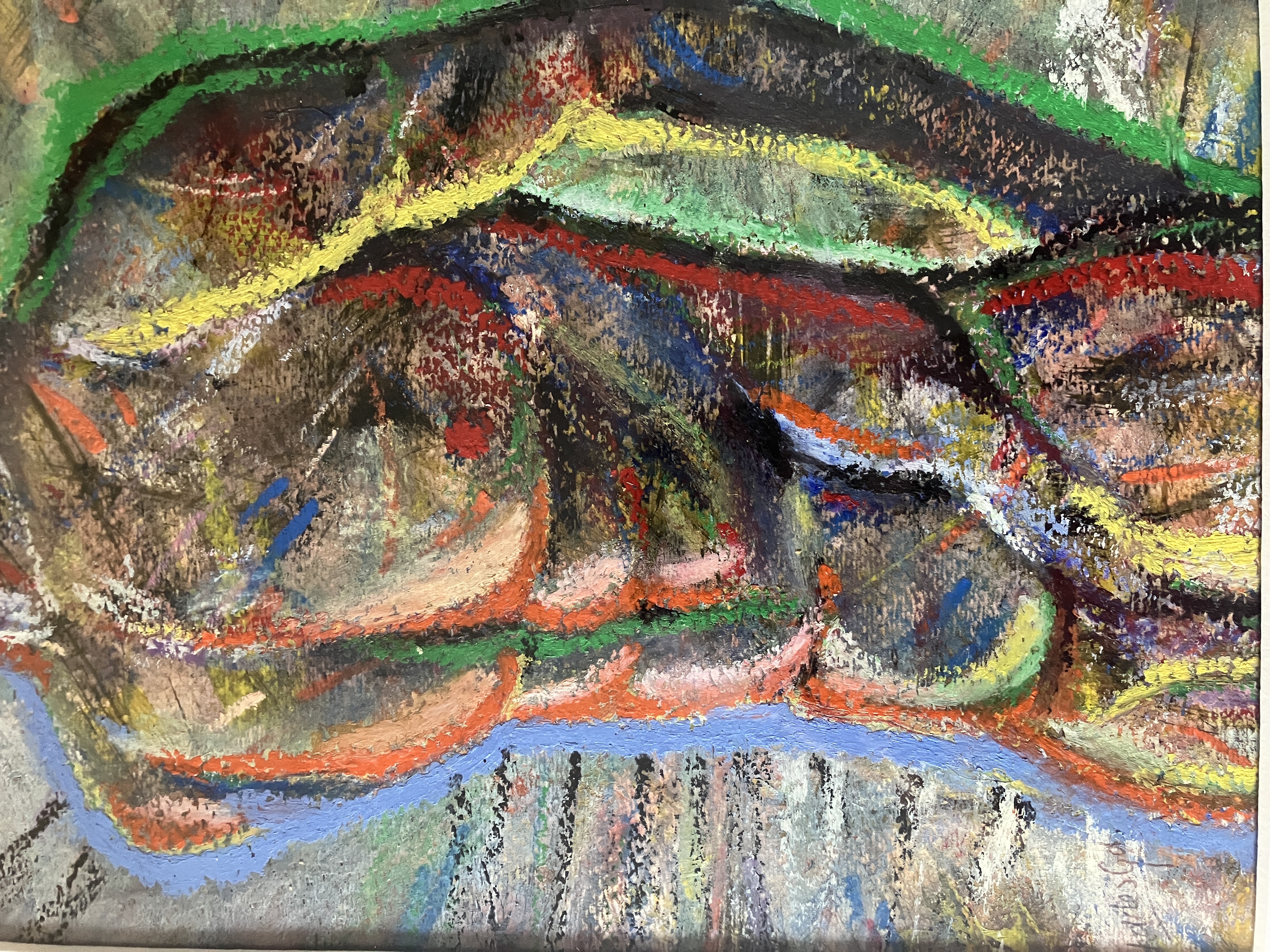 Male Figure Colors Studies, original work signed by charles goh