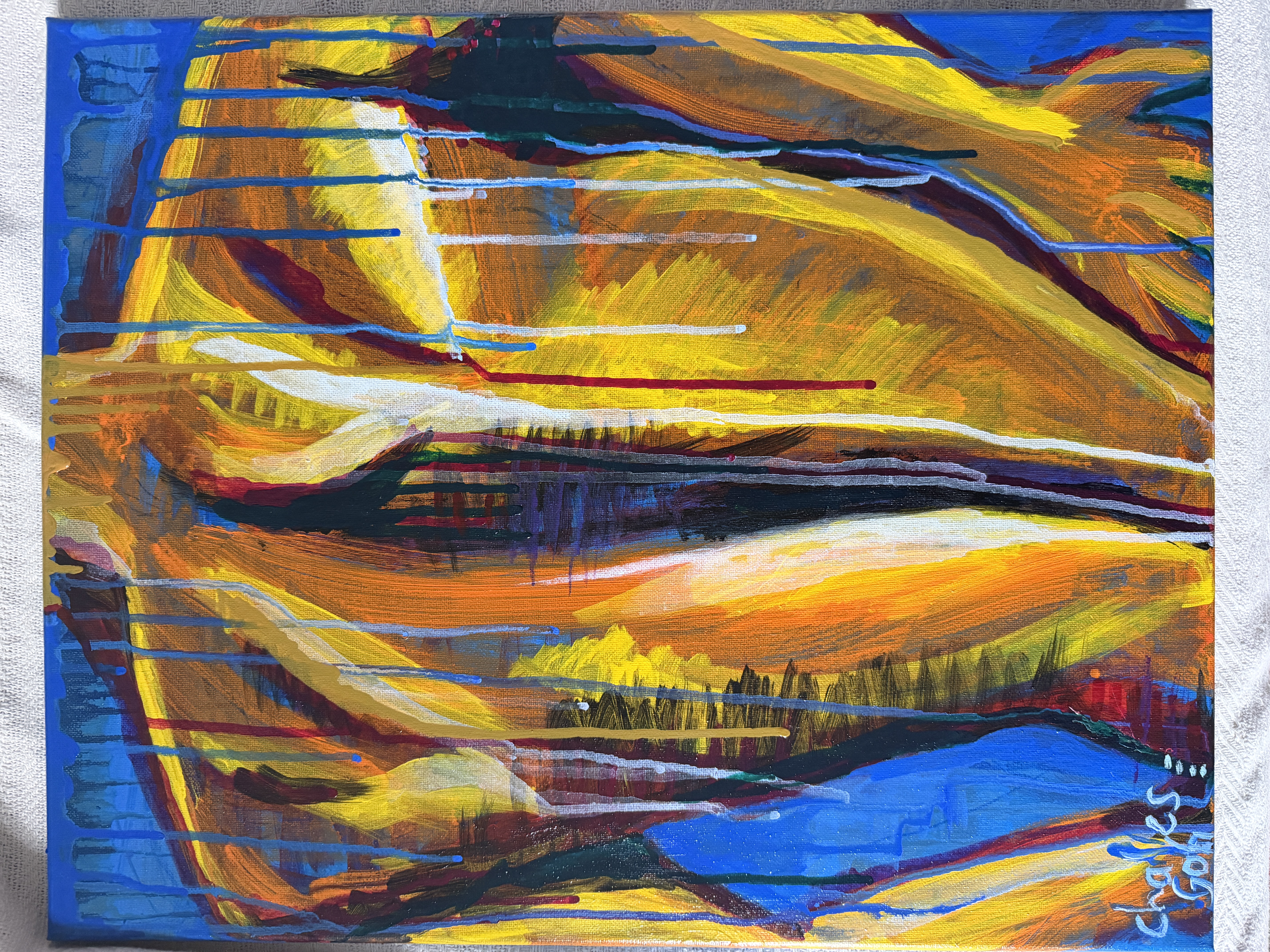 Male Figure , Original Painting