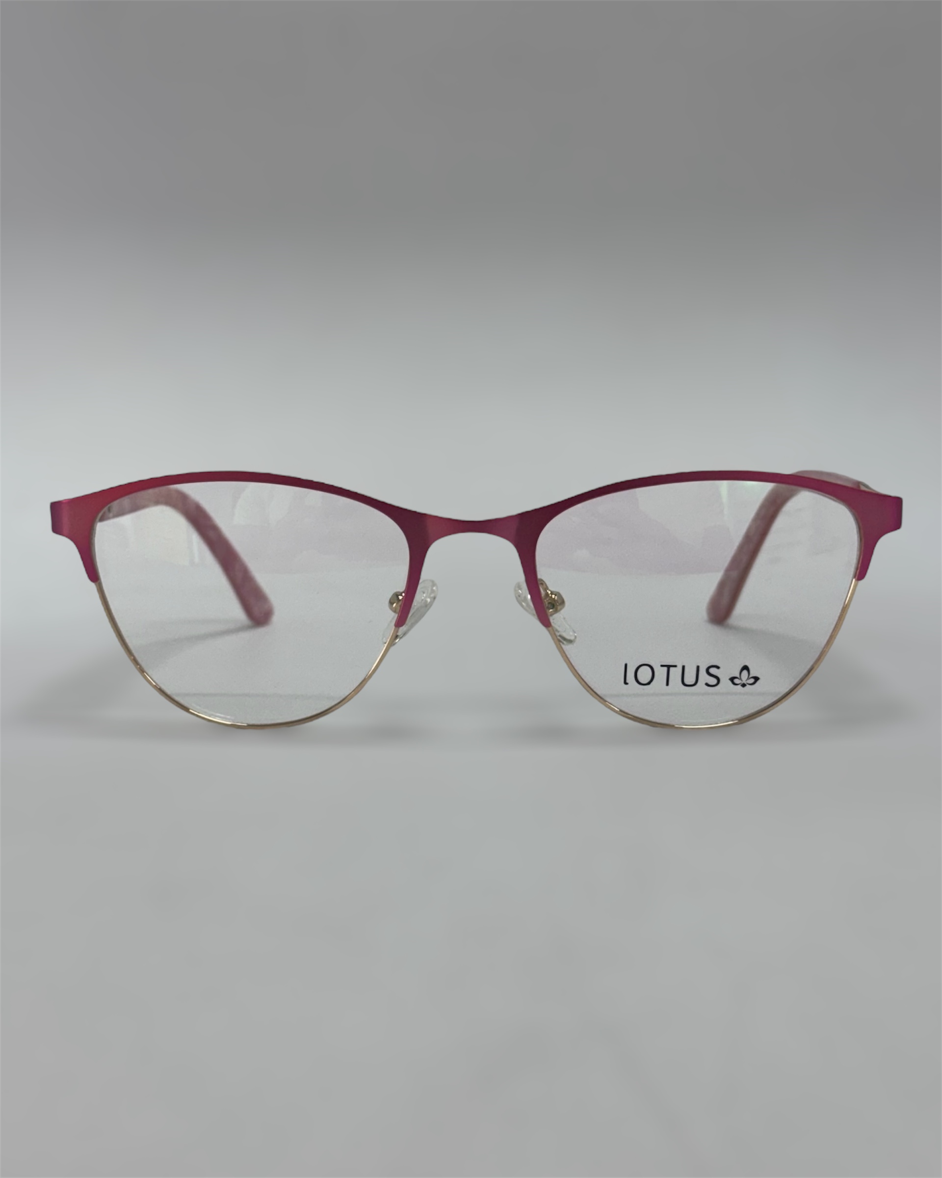 Lentes de armazón Lotus rosas