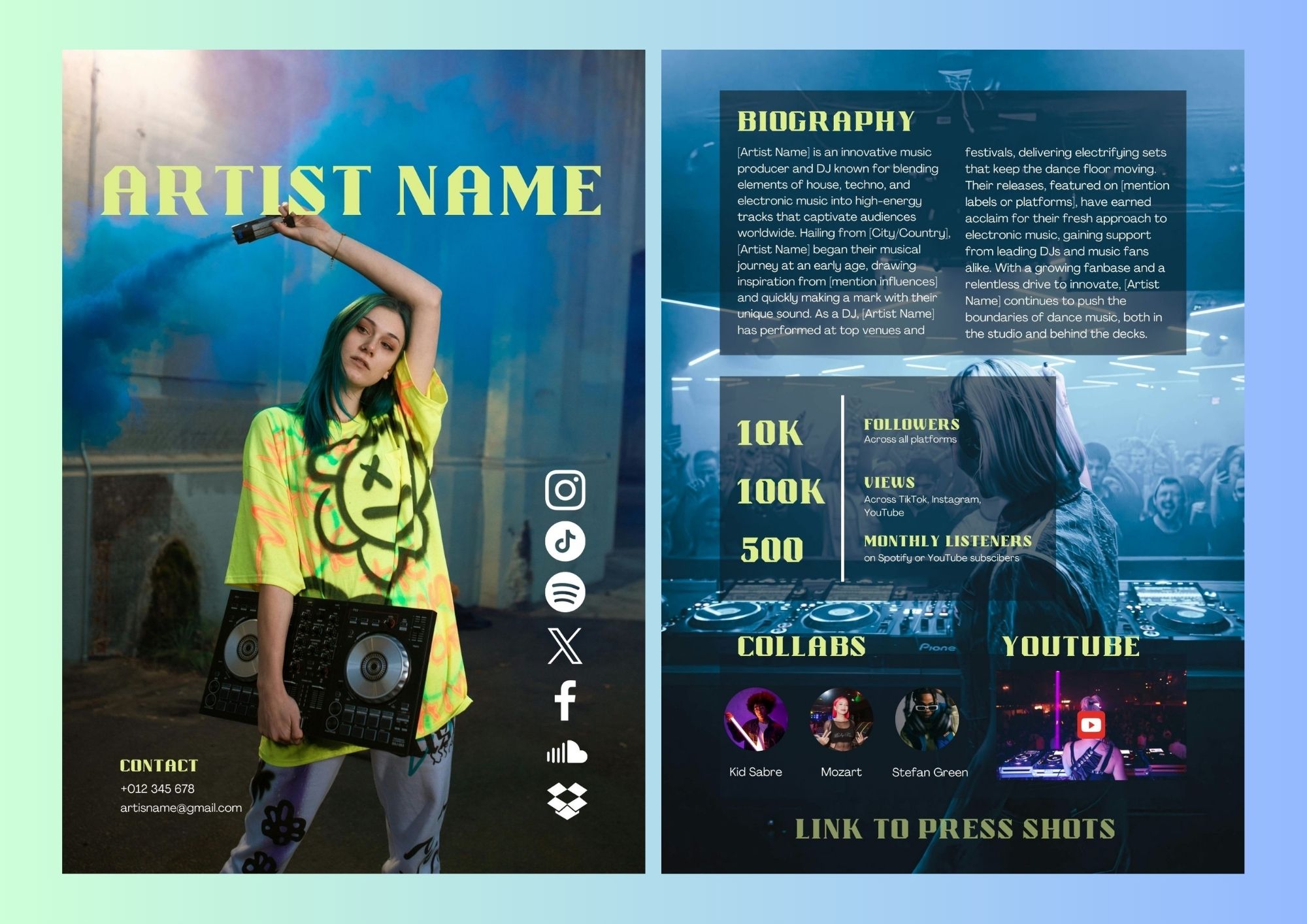 2-Page STATUS Press Kit