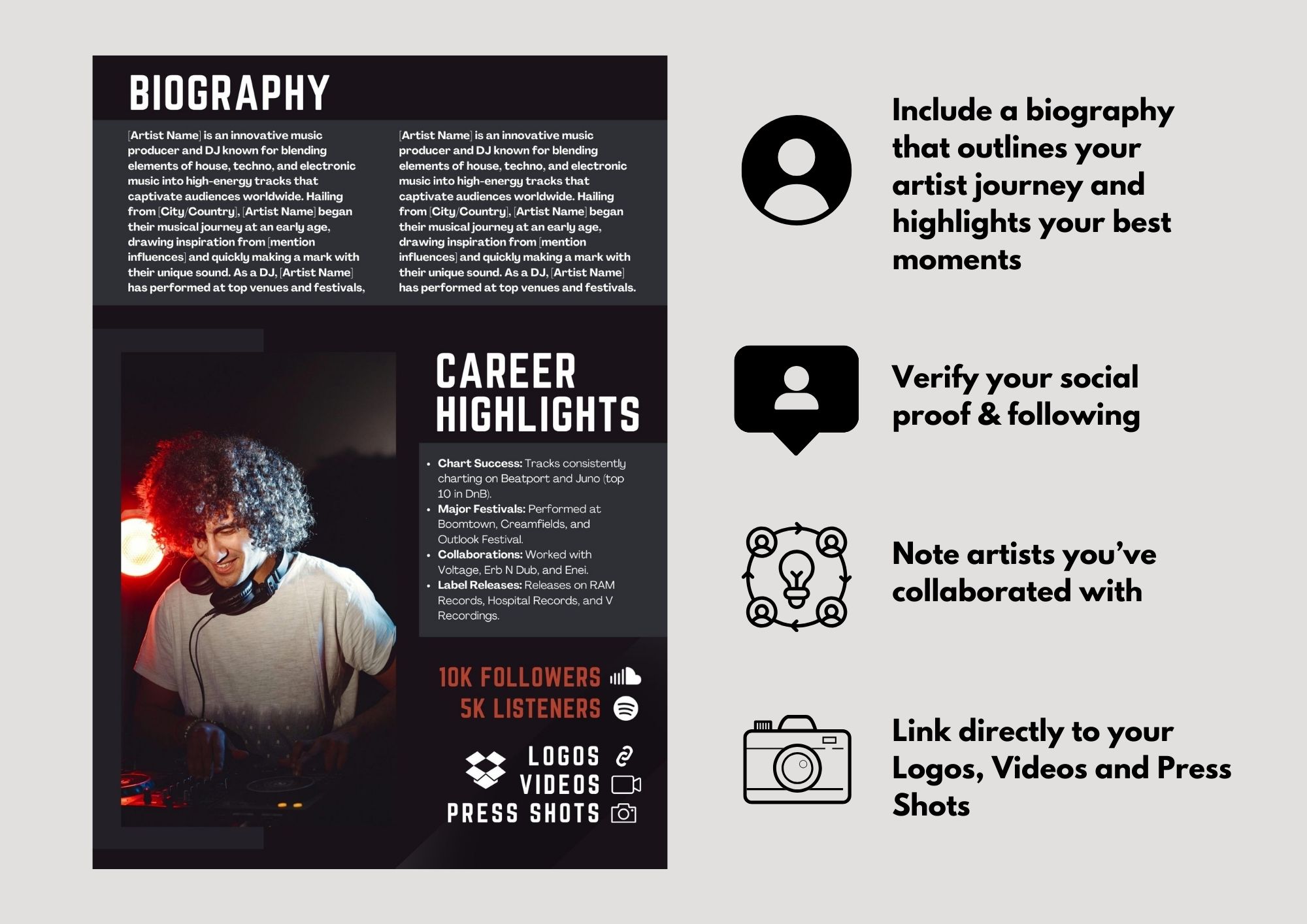 2-Page SLEEK EPK
