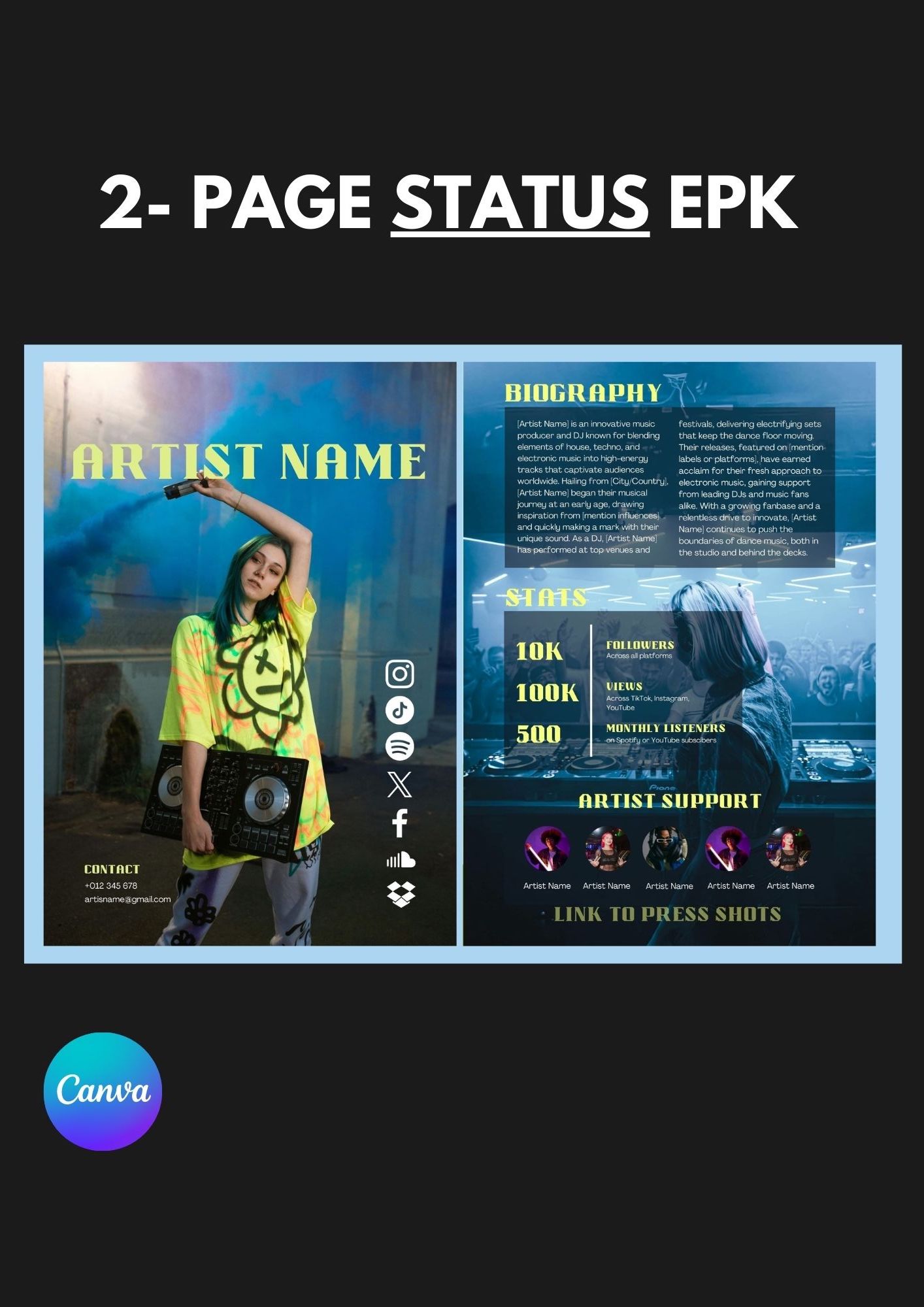2-Page STATUS Press Kit