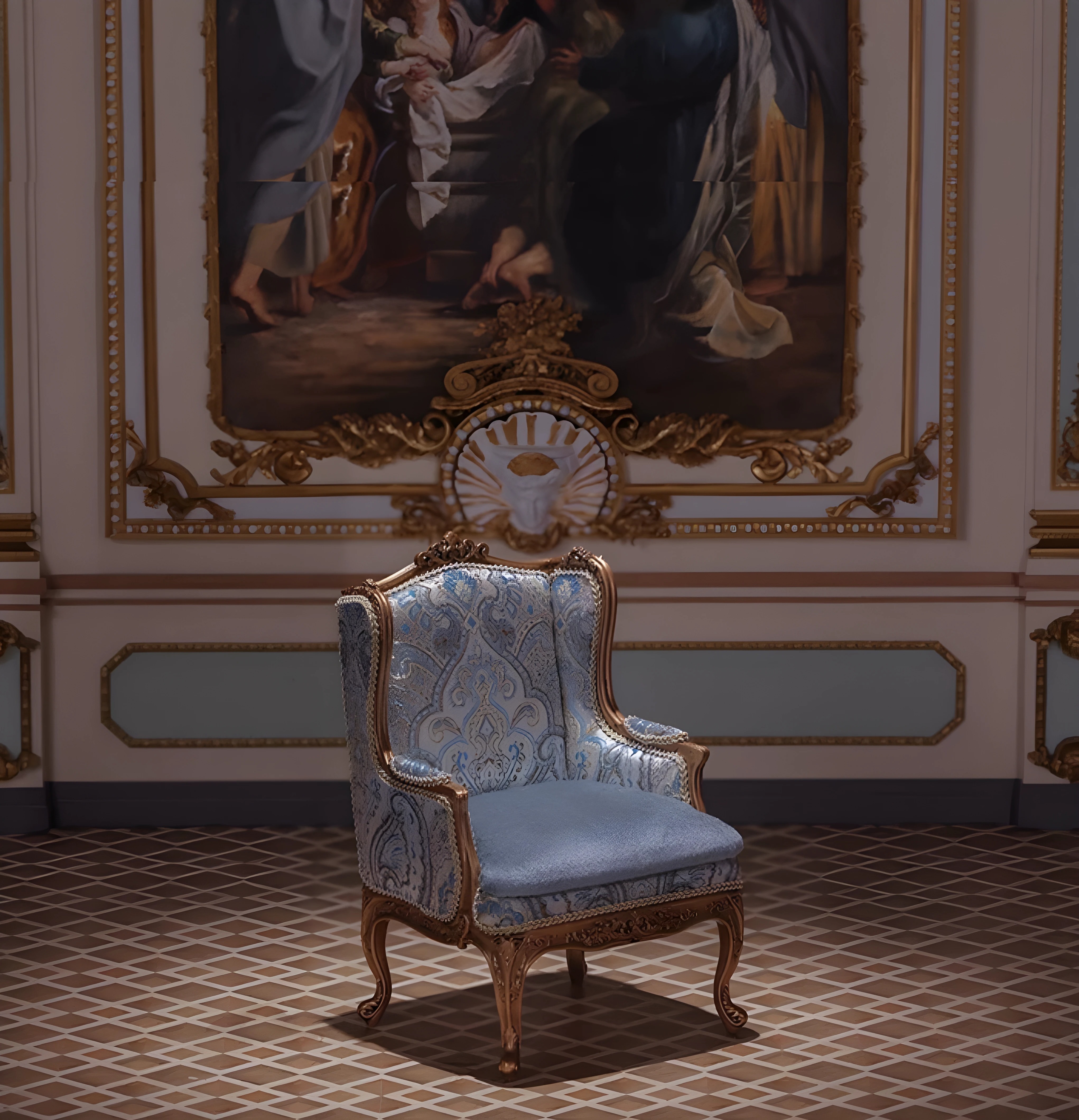 Luxury 1:6 Scale Miniature Furniture Set | French Rococo & Neoclassical Style