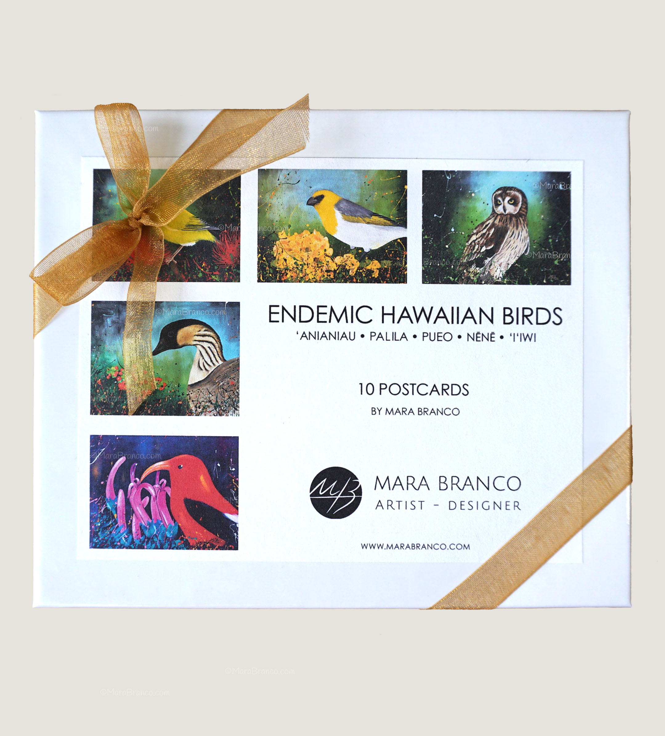 Endemic Hawaiian Birds Postcards