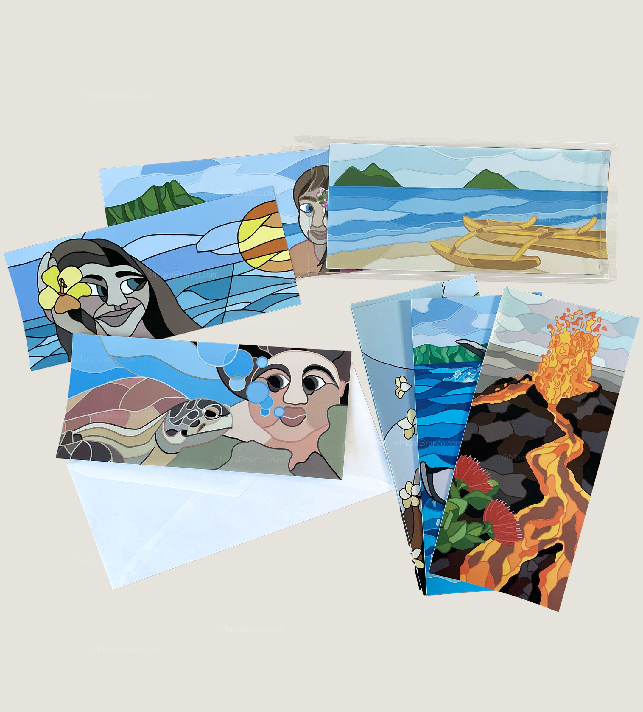 Hawaiian Themed Postcards