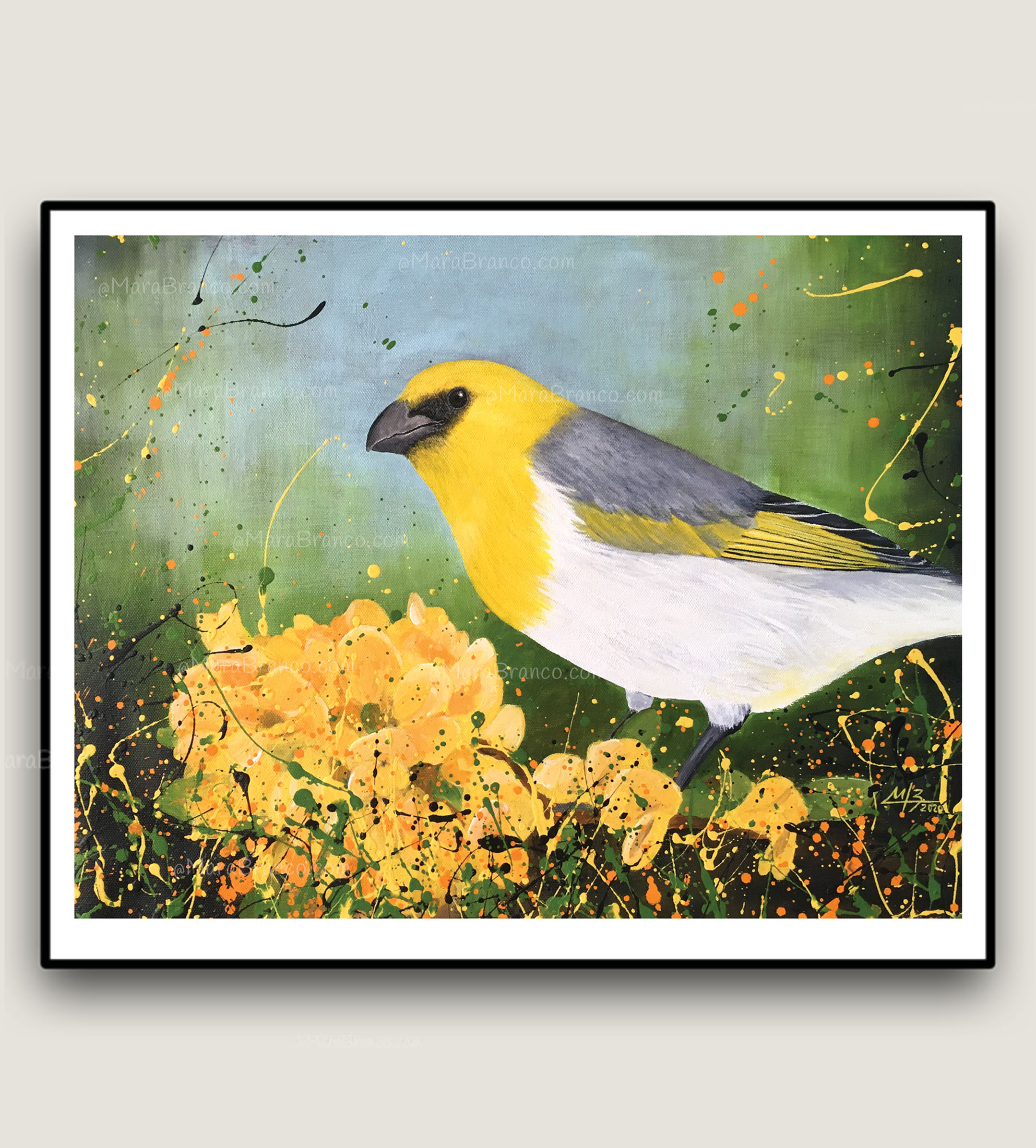 "Palila"  Mini print