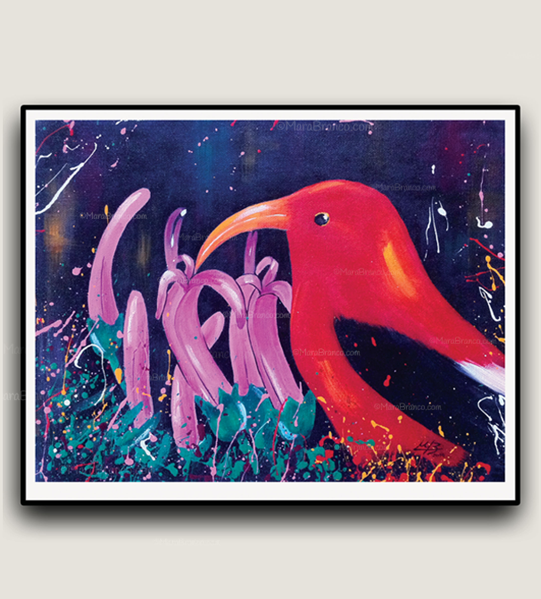 "I'iwi"  Art Print