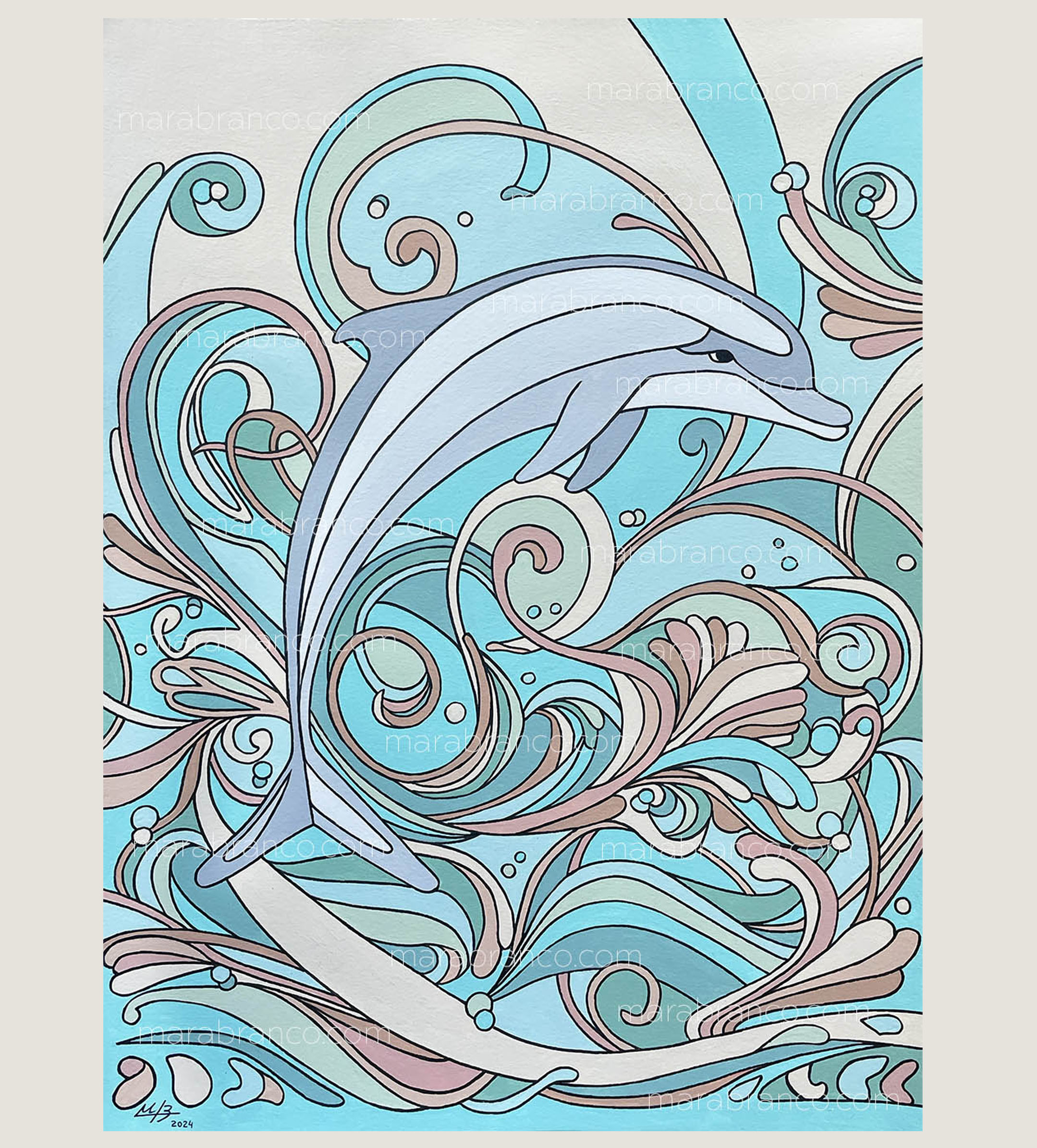 Dolphin Art Print
