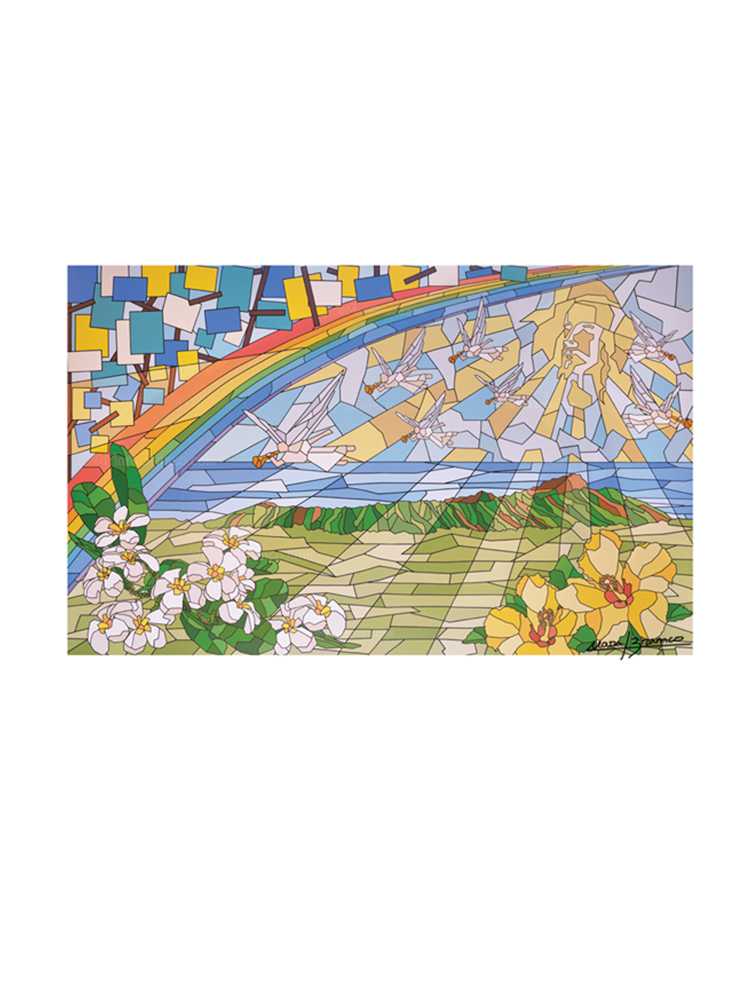 "Jesus Coming Over Diamond Head" Art Print 