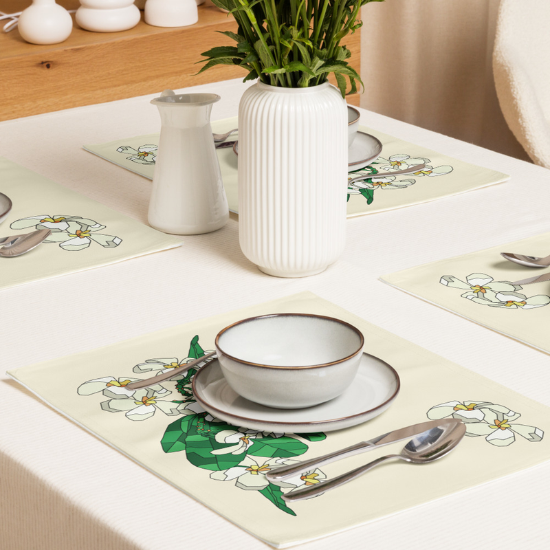 Plumeria Placemat Set