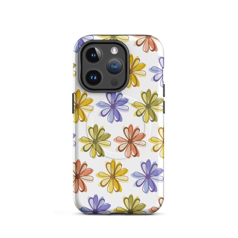 Colorful Floral MagSafe® tough case for iPhone®