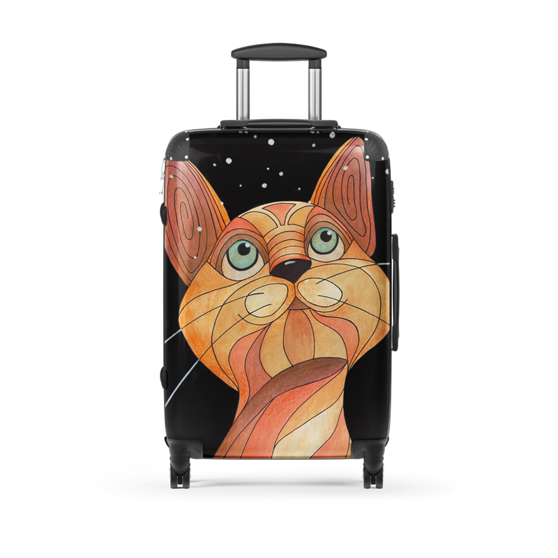 Whimsical Cat-1 Hard-shell suitcase