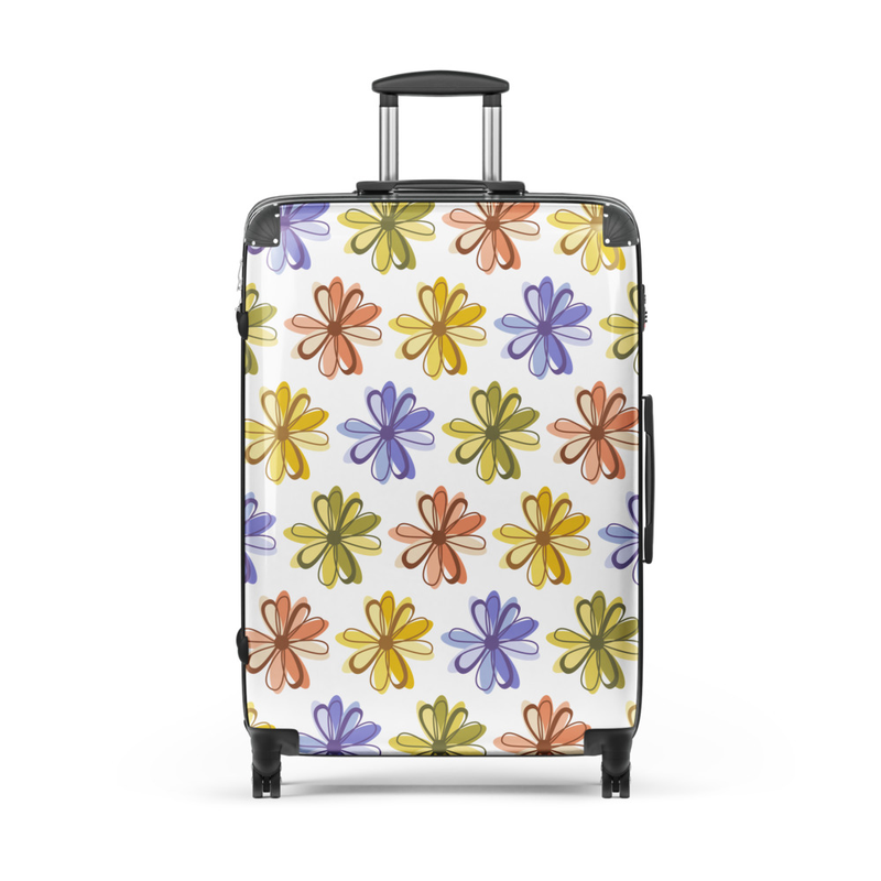 Colorful Floral Hard Shell Suitcase