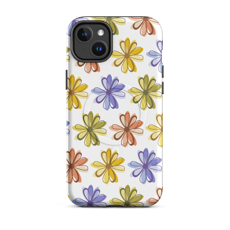 Colorful Floral MagSafe® tough case for iPhone®