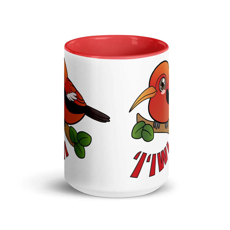 ‘I’iwi Birds Mug with Color Inside
