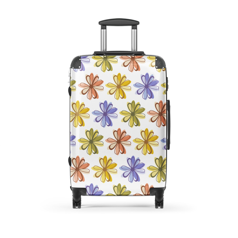 Colorful Floral Hard Shell Suitcase