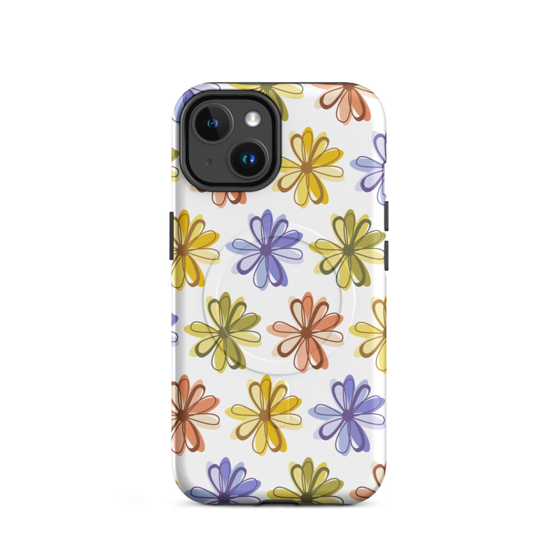 Colorful Floral MagSafe® tough case for iPhone®