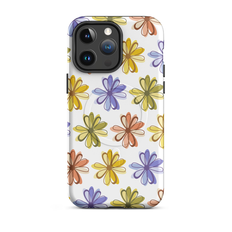 Colorful Floral MagSafe® tough case for iPhone®