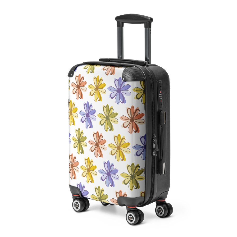 Colorful Floral Hard Shell Suitcase