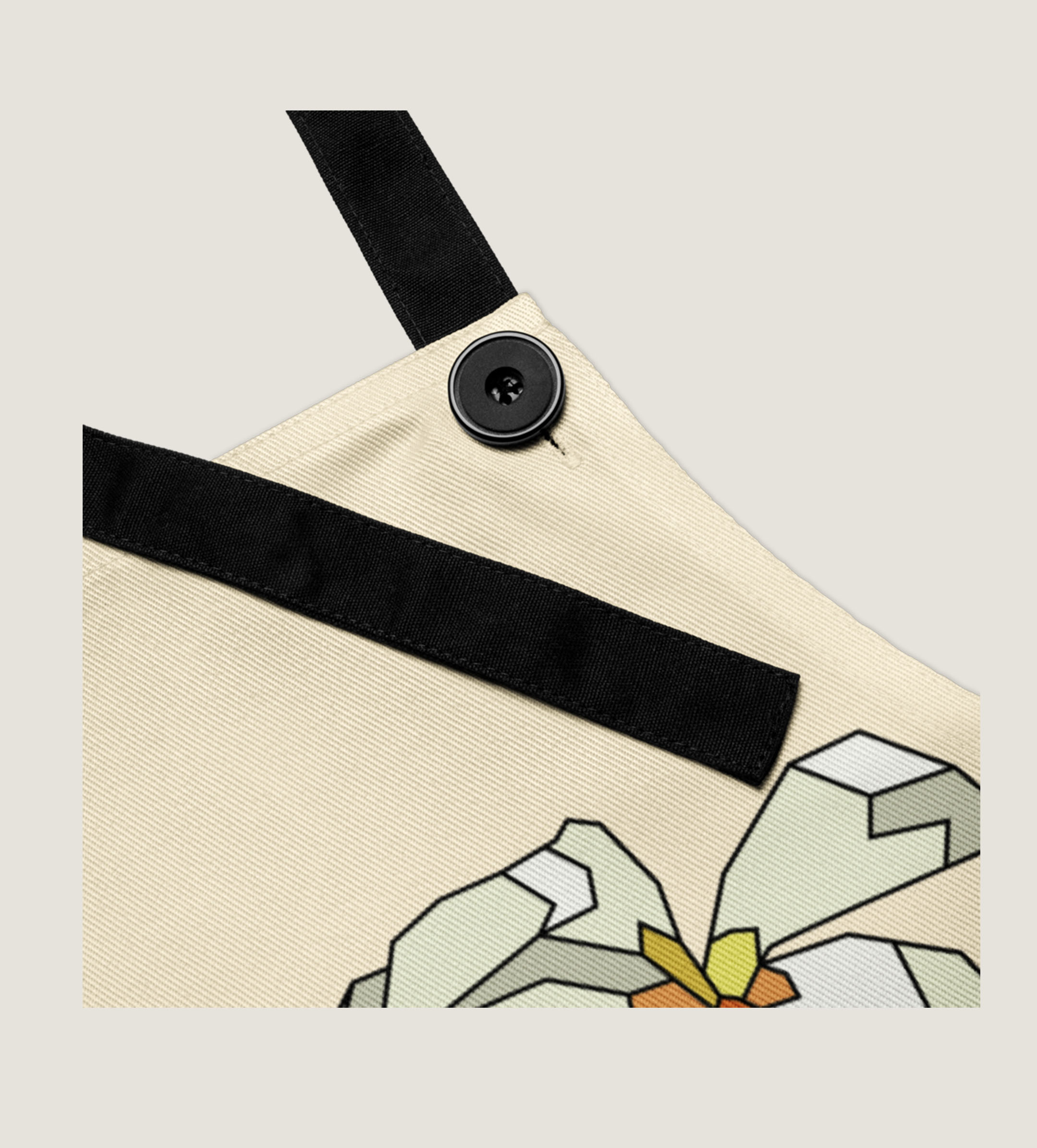 Plumeria Apron cream